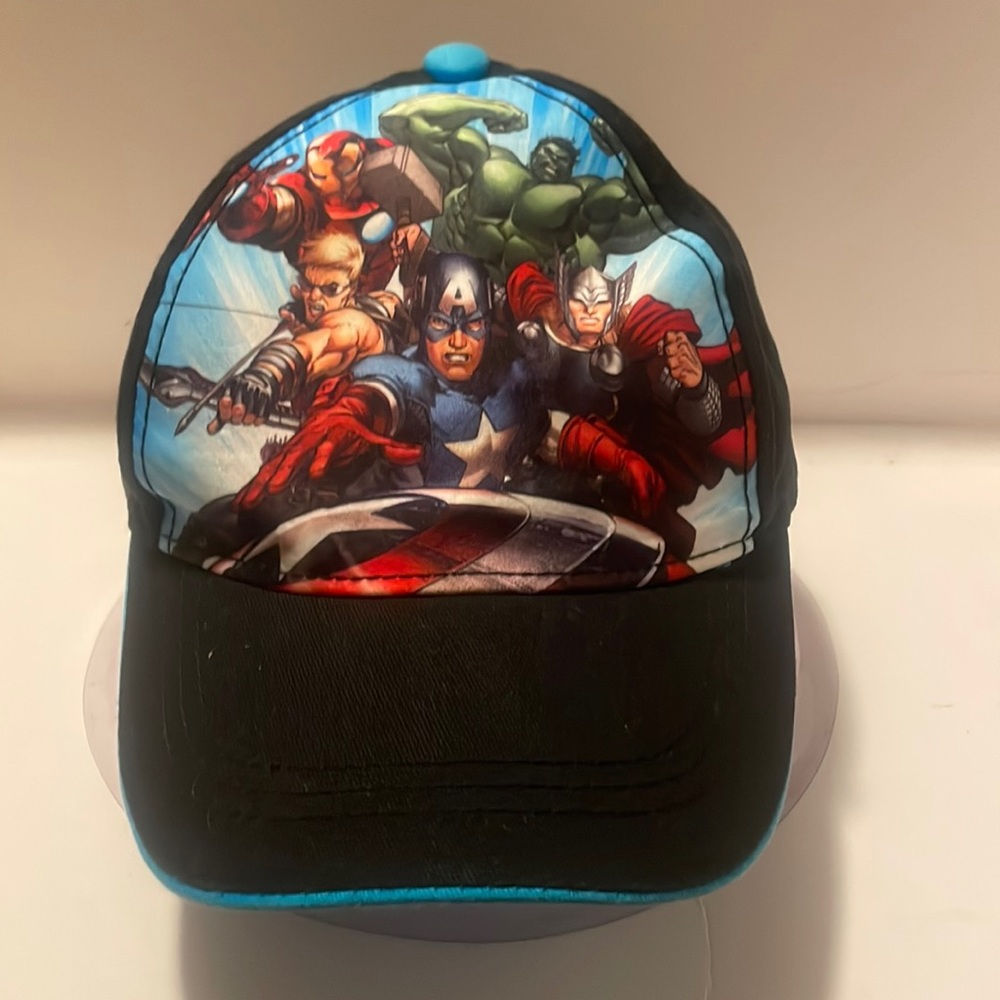 Marvel Avengers Assemble Youth unisex baseball snapback adjustable cap blue Hat